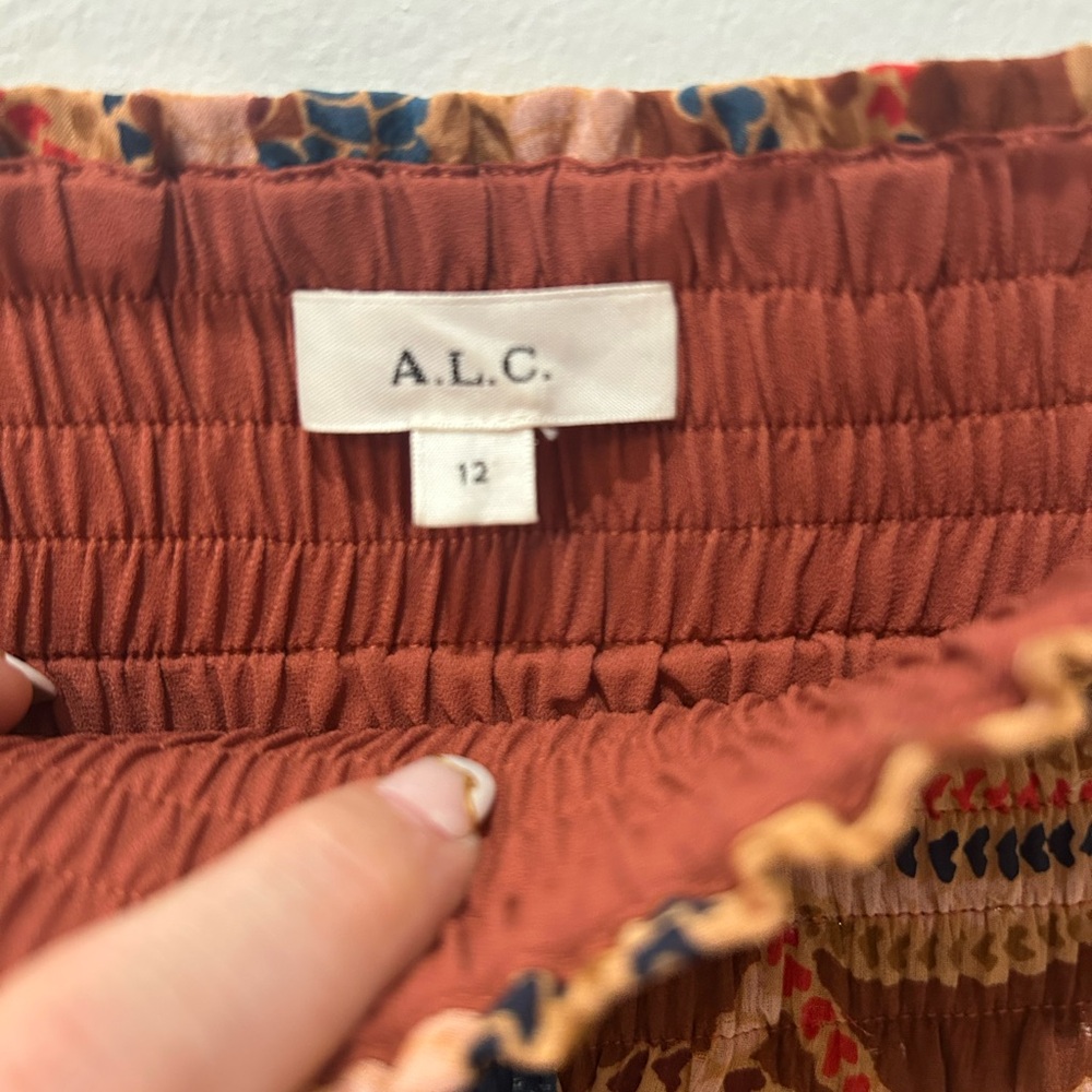 A.L.C. Vera Ruffled Silk Chiffon Mini Skirt - Picture 7 of 7